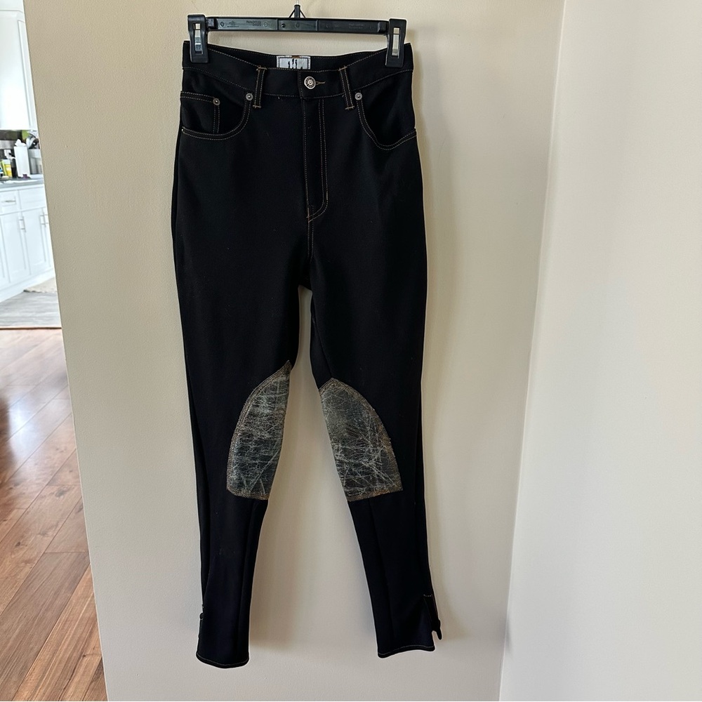 Vintage 1980s/1990s Gaultier Paris Black Riding Pants